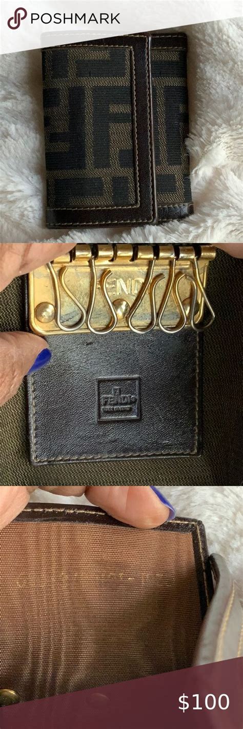 fendi card holder keychain